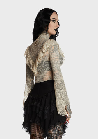 Sealing Spell Lace Blouse - Off White