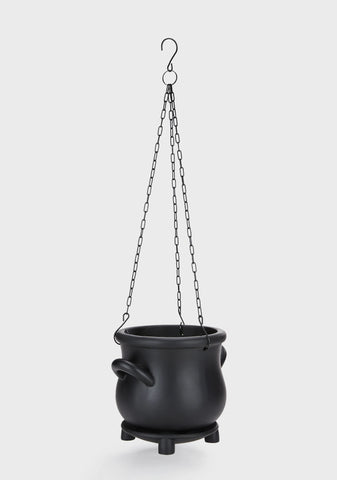 Crafty Witch Hanging Planter