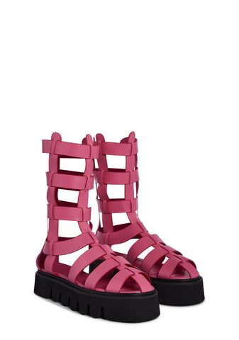 Shiloh Gladiator Sandals- Pink
