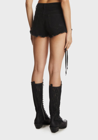 Grateful Heart Denim Shorts