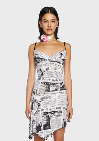 Breaking News Mini Dress