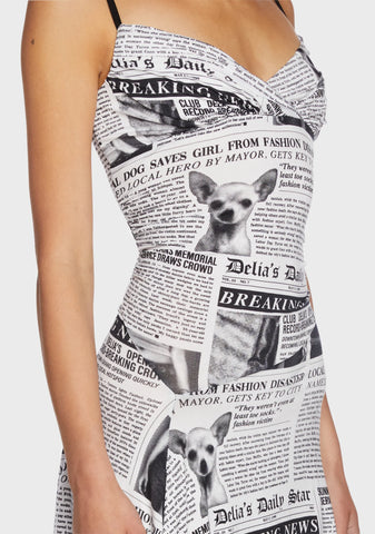 Breaking News Mini Dress