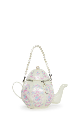 Tea Society Handbag - White