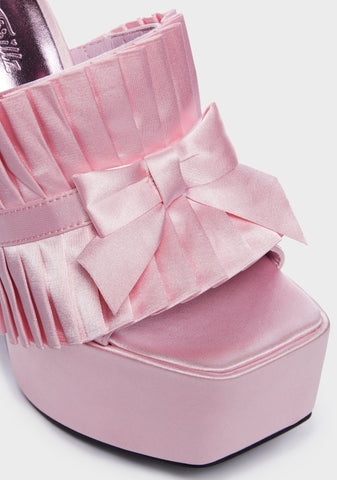 Her Majesty Satin Mules