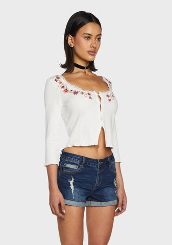 Sidewalk Stroll Crop Cardigan