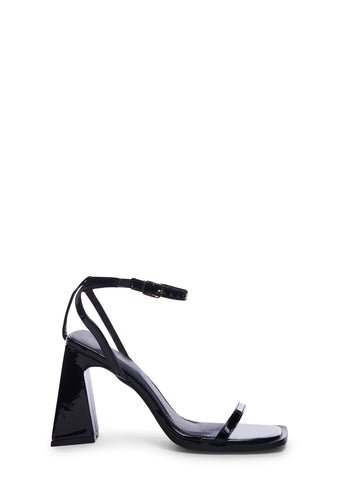 Never Ending Fun Patent Heels- Black