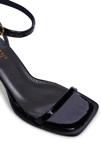 Never Ending Fun Patent Heels- Black