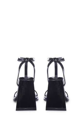 Never Ending Fun Patent Heels- Black