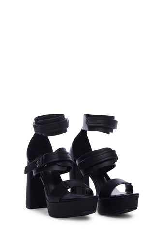 Striking Poses Platform Heels