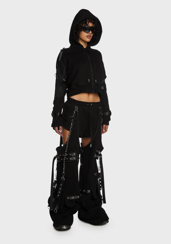 Raider Pocket Cage Crop Hoodie