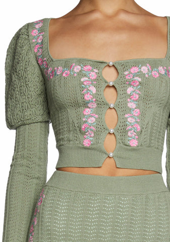 Crown Jewel Knit Top