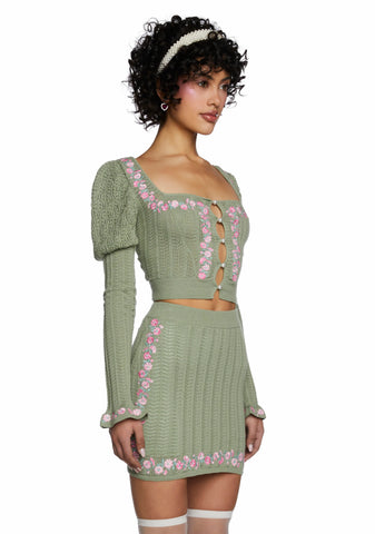 Crown Jewel Knit Top