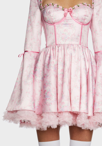 Scandal Sheet Mini Dress - Pink