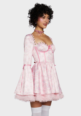 Scandal Sheet Mini Dress - Pink