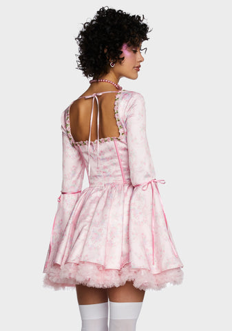 Scandal Sheet Mini Dress - Pink