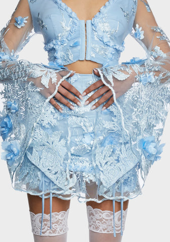 Social Season Long Sleeve Top - Blue