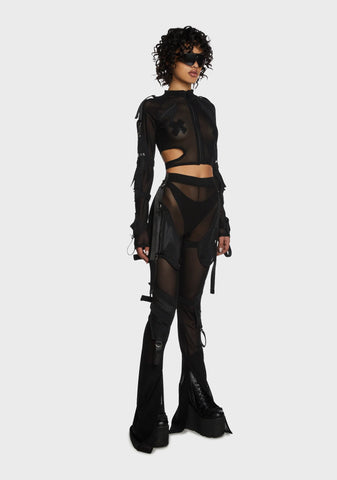 Raider Pocket Cage Stretch Top