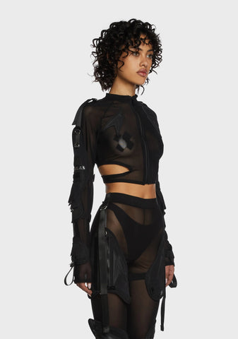 Raider Pocket Cage Stretch Top