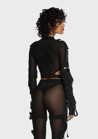 Raider Pocket Cage Stretch Top