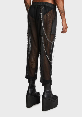 Naughty Nights Unisex Fishnet Joggers