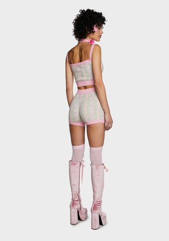 Tea And Secrets Shorts Set