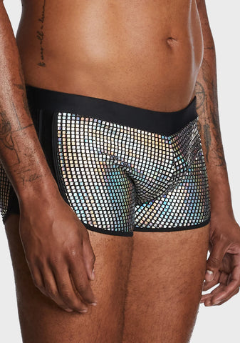 Disco Time Mens Booty Shorts