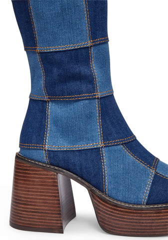 Skip The Queue Denim Boots