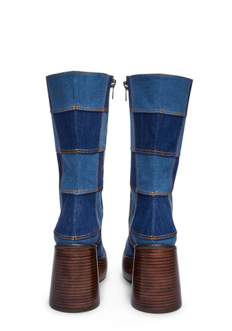 Skip The Queue Denim Boots