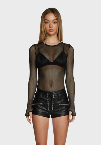 Valley Of Thunder Fishnet Top