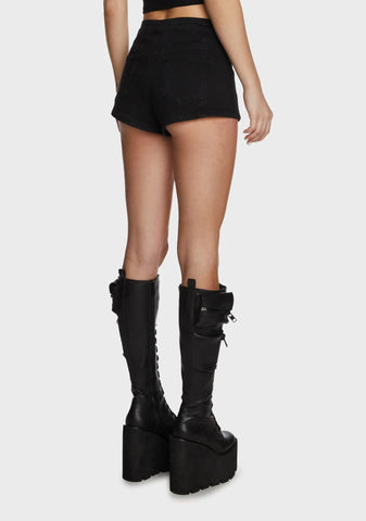 Roadhouse Blues Lace-Up Shorts