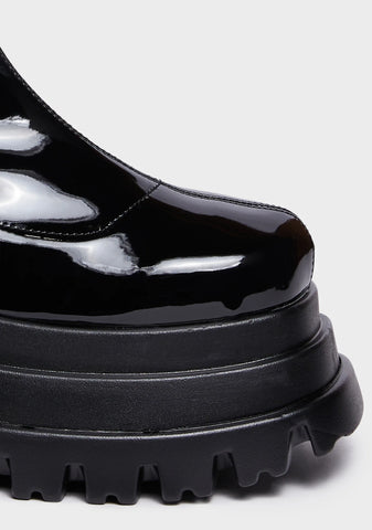 Rush Platform Boots - Black