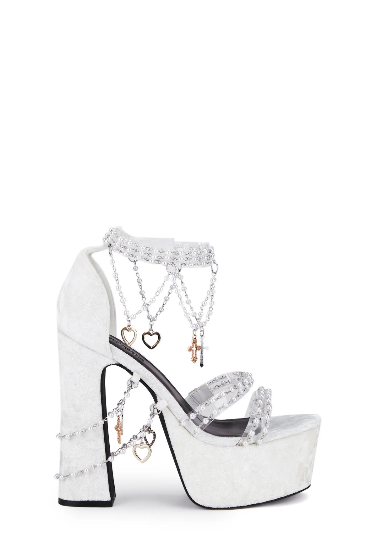 Holy Revelation Platform Heels - White
