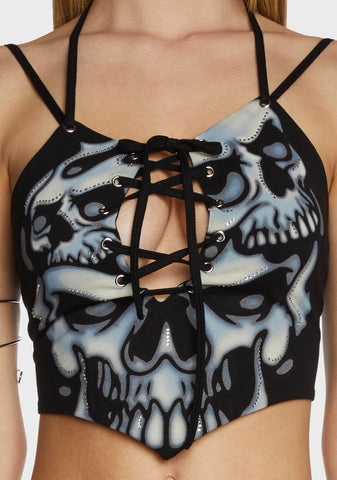 Bone Chilling Halter Top