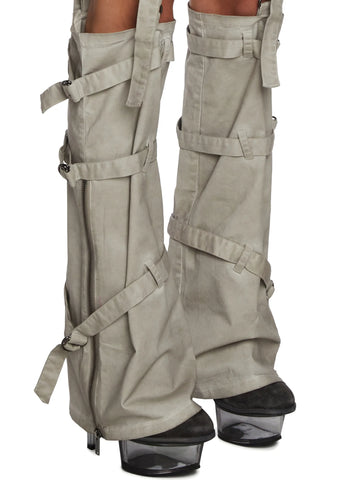 Replay Mini Skirt With Leg Warmers - Ecru