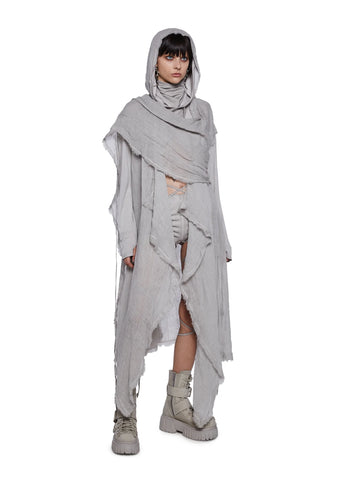 Tempo Unisex Hooded Wrap Cardigan