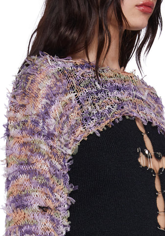 Candy Confetti Knit Shrug