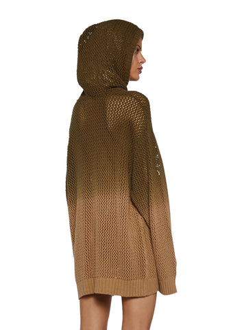 Doom Ombre Fishnet Hoodie