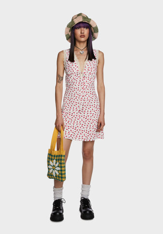 Sunlit Moments Mini Dress - White