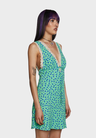 Sunlit Moments Mini Dress - Green