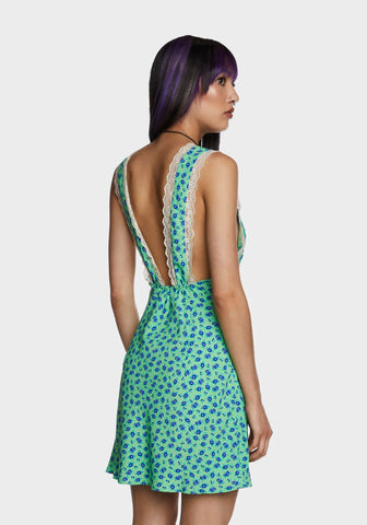 Sunlit Moments Mini Dress - Green