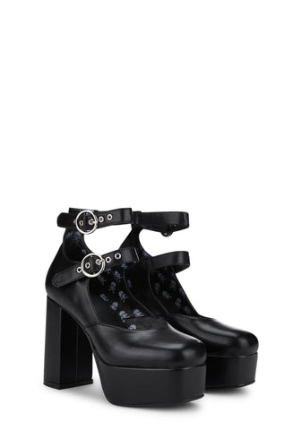 Black Girl From Mars Block Heels