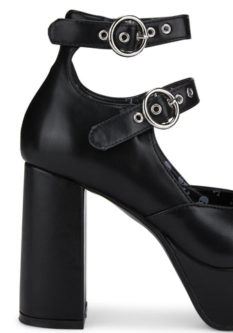 Black Girl From Mars Block Heels