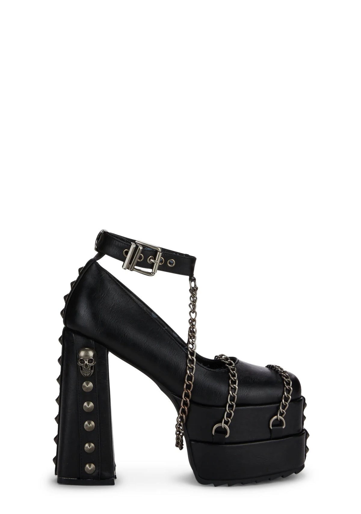 Crucify Chunky Platform Heels