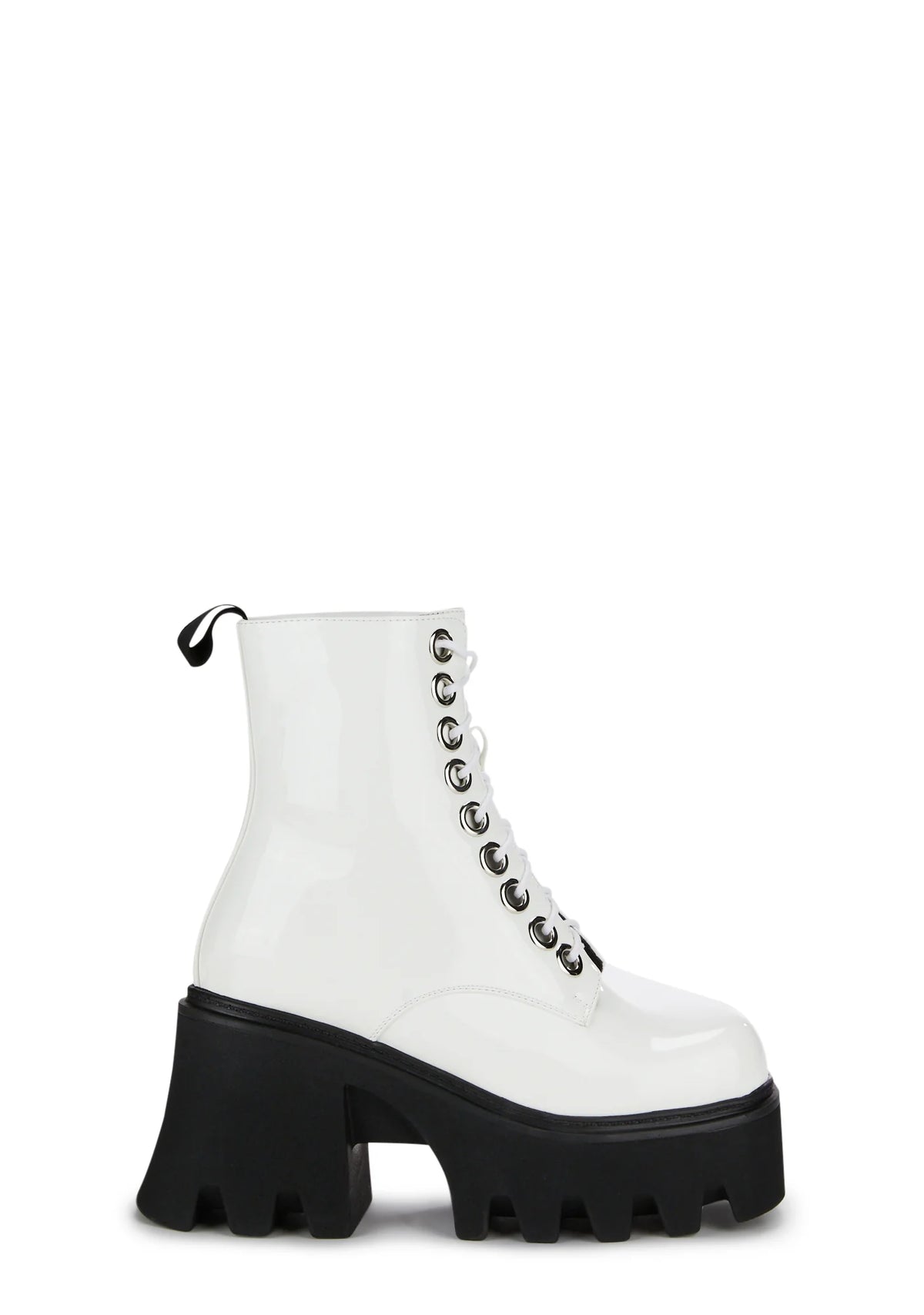 Run To You Platform Ankle Boots - White