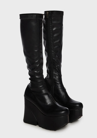 Shy Away Knee High Boots