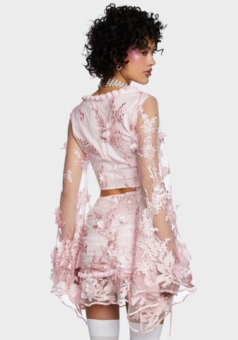 Social Season Long Sleeve Top - Pink