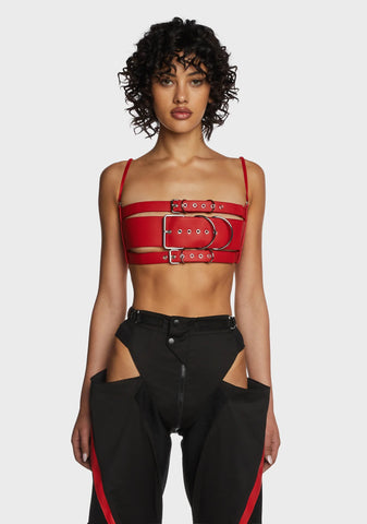 Daddy Belt Top - Red