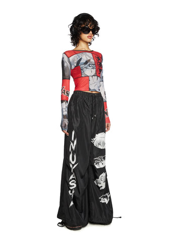 Make You Pay Mesh Top