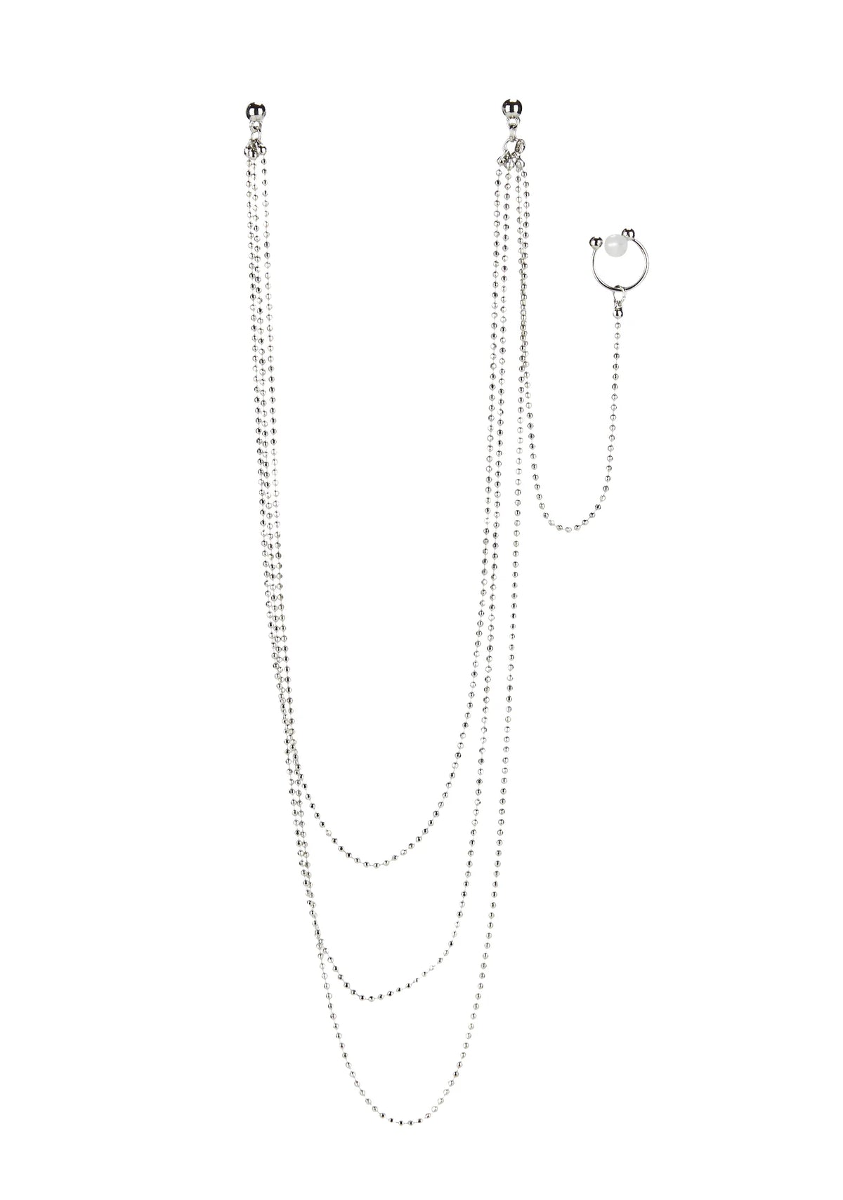 Rebel Resurfaced Nose Chain Earring