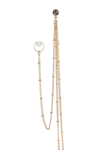 Serpent's Kiss Nose Chain Earring